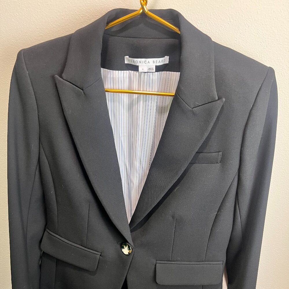Veronica Beard Dickey Jacket (black) Gently Used Size 4